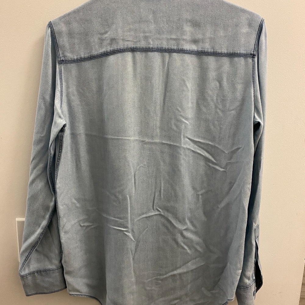 Lightweight Button Down Chambray Shirt - image 2